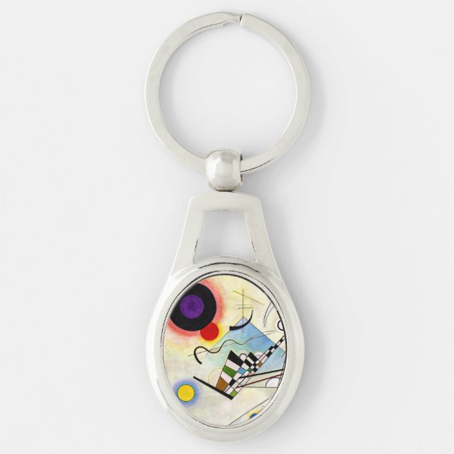 Kandinsky-Zusammensetzung 8 Schlüsselanhänger (Vorderseite)