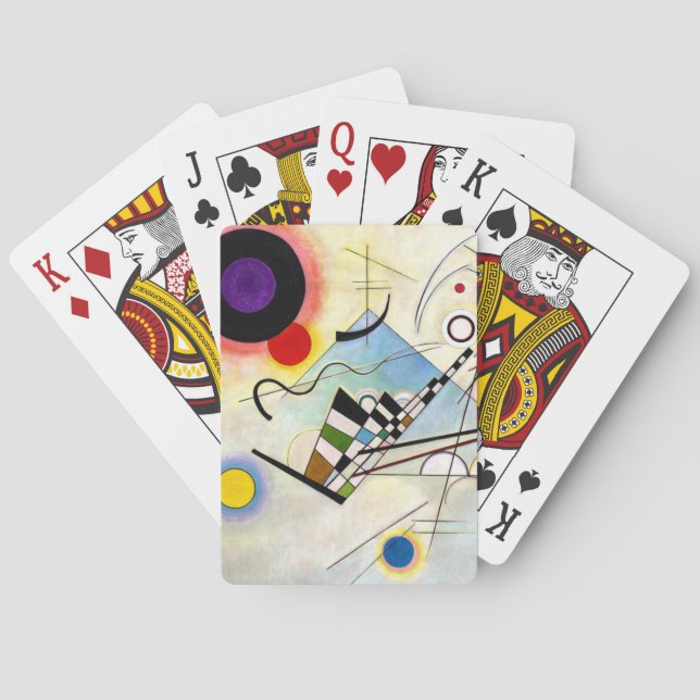 Kandinsky-Zusammensetzung 8 Spielkarten (Rückseite)
