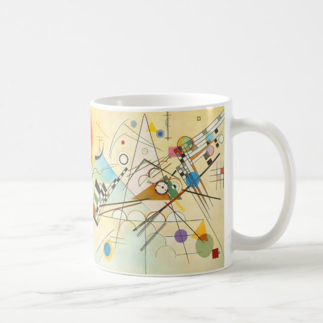 Kandinsky Zusammensetzung 8 Vintage geometrische T Kaffeetasse (Rechts)