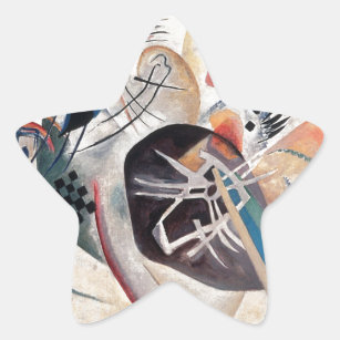 Kandinsky-Zusammensetzung Abstrakt Stern-Aufkleber