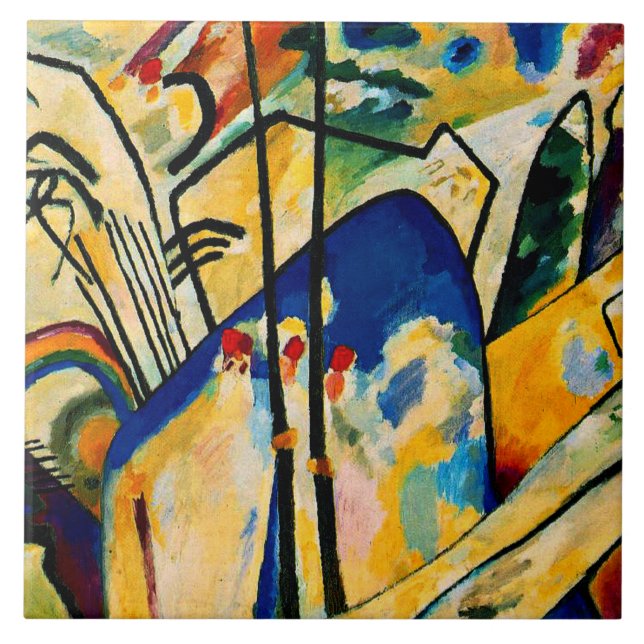 Kandinsky - Zusammensetzung IV Fliese (Vorderseite)