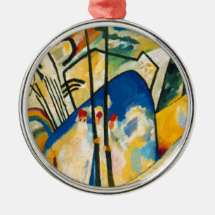 Kandinsky-Zusammensetzung IV Silbernes Ornament