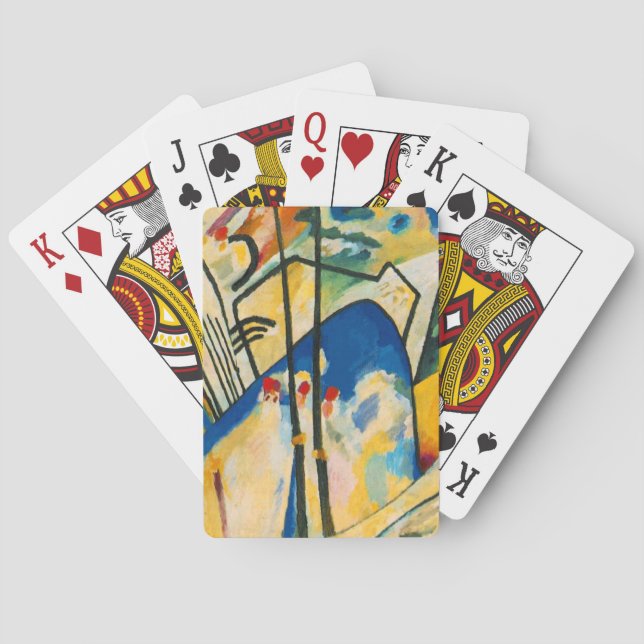 Kandinsky-Zusammensetzung IV Spielkarten (Rückseite)