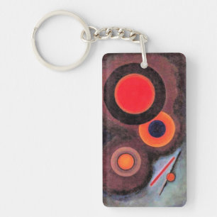 Kandinsky - Zusammensetzung mit Kreisen Schlüsselanhänger