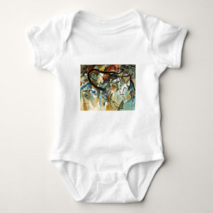 Kandinsky Zusammensetzung V Abstract Painting Baby Strampler