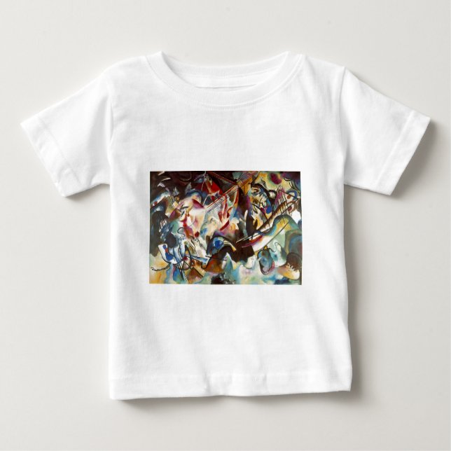 Kandinsky Zusammensetzung VI Abstrakte Malerei Baby T-shirt (Vorderseite)