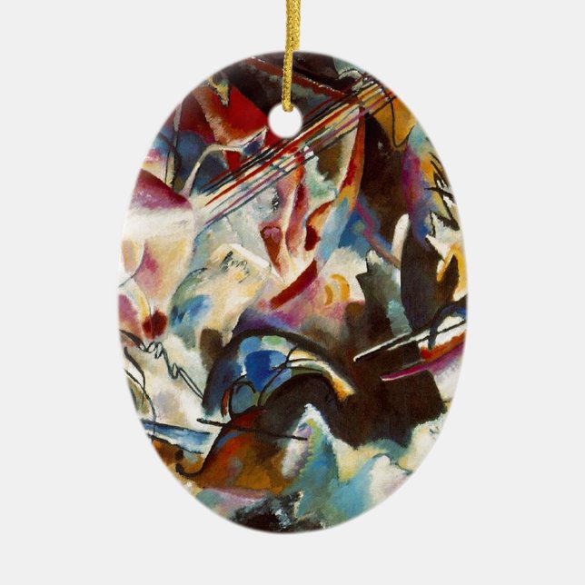 Kandinsky Zusammensetzung VI Abstrakte Malerei Keramik Ornament (Vorne)