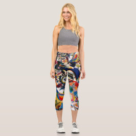Kandinsky Zusammensetzung VII Abstrakte Malerei Capri Leggings