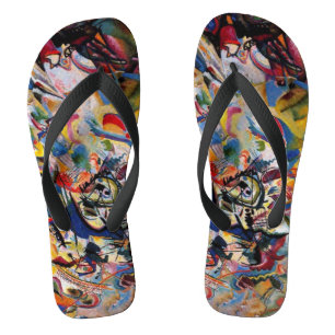 Kandinsky Zusammensetzung VII Abstrakte Malerei Flip Flops