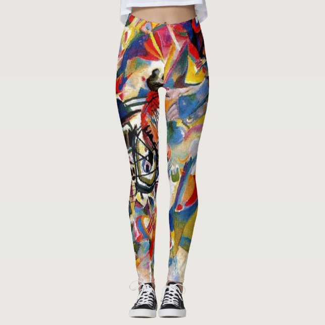 Kandinsky Zusammensetzung VII Abstrakte Malerei Leggings (Vorderseite)