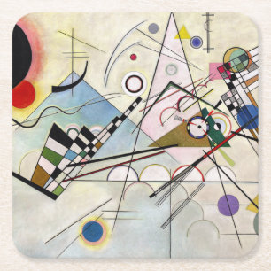 KANDINSKY - Zusammensetzung VIII 1923 Rechteckiger Pappuntersetzer