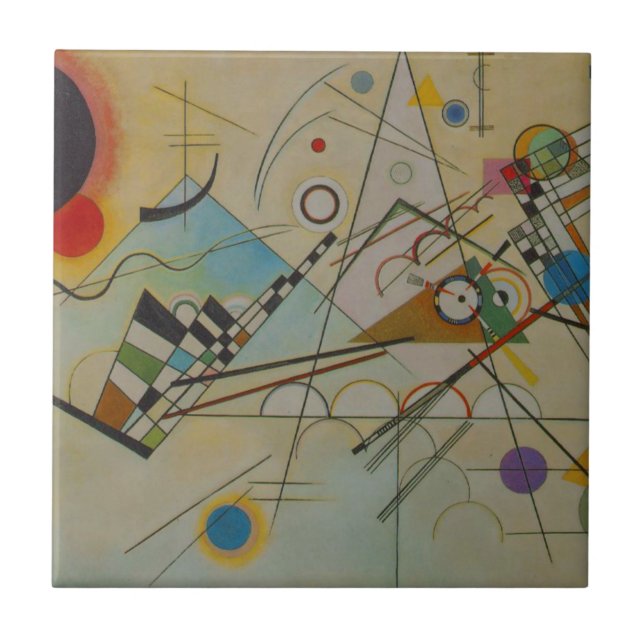 Kandinsky-Zusammensetzung VIII Fliese (Vorderseite)
