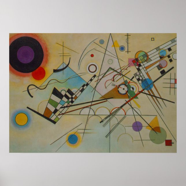 Kandinsky Zusammensetzung VIII Malerei Art Poster (Vorne)