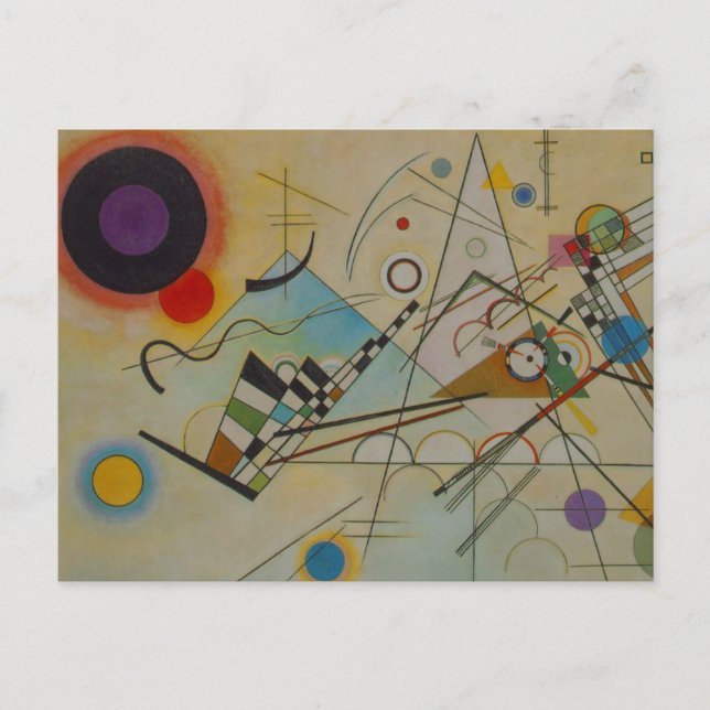 Kandinsky-Zusammensetzung VIII Postkarte (Vorderseite)