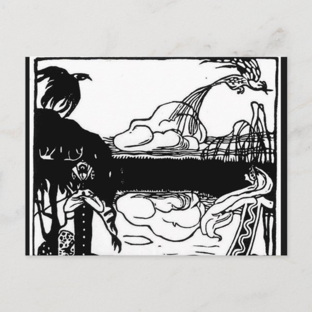 Kandinsky - Zwei Vögel Postkarte (Vorderseite)