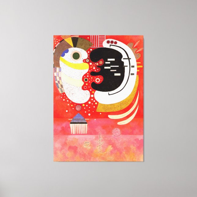 KANDINSKY - ZWISCHEN (Entre deux) - 1934 - Leinwanddruck (Vorderseite)