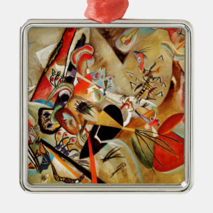 Kandinskys Abstrakte Zusammensetzung Silbernes Ornament