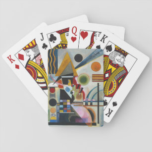 Kandinskys Abstraktes Gemälde-Swinging Spielkarten
