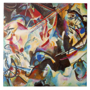Kandinskys abstraktes Kunstwerk, Composition VI, Fliese