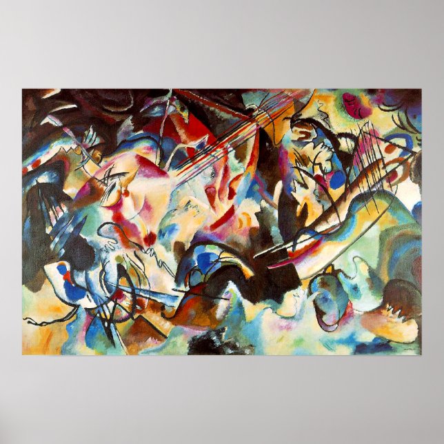 Kandinskys abstraktes Kunstwerk, Composition VI, Poster (Vorne)