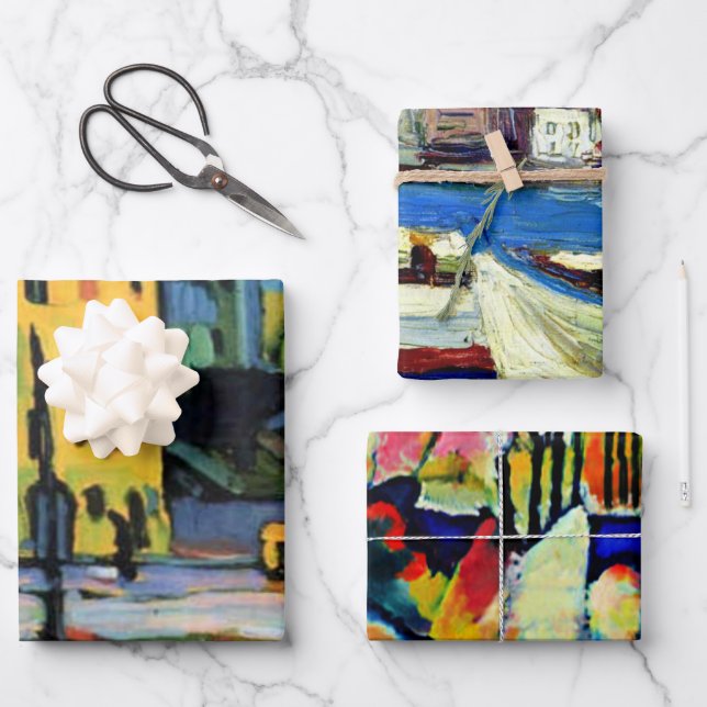 Kandinskys berühmtes Kunstwerk Geschenkpapier Set (Vorderseite)