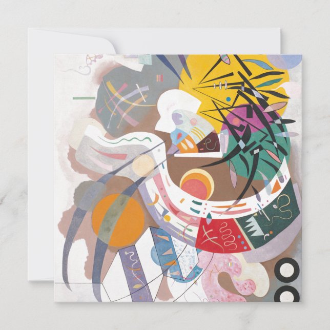 Kandinsky's Dominant Curve Abstrakt Art Malerei (Vorderseite)