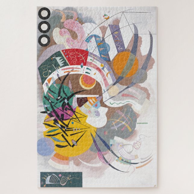 Kandinsky's Dominant Curve Abstrakt Art Malerei Puzzle (Vertikal)