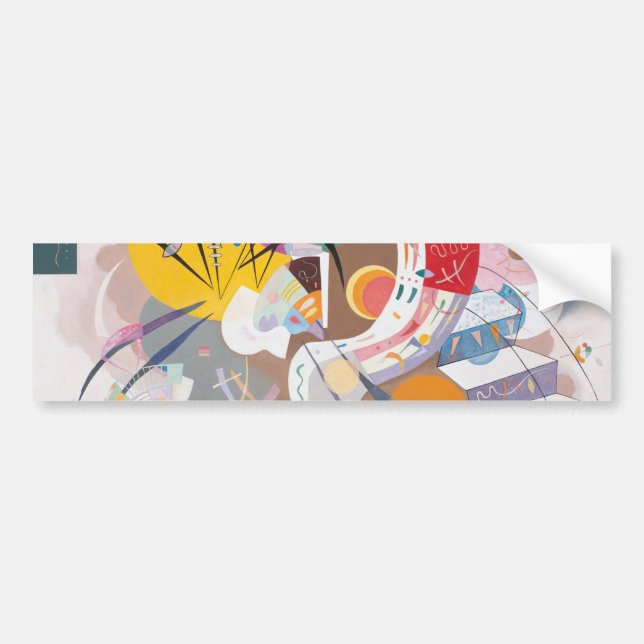 Kandinsky's Dominant Curve Abstrakt Autoaufkleber (Vorne)