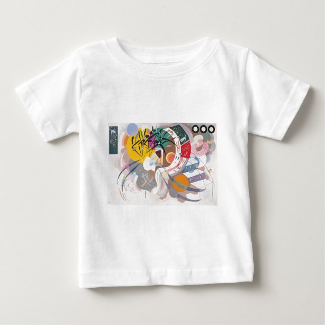 Kandinsky's Dominant Curve Abstrakt Baby T-shirt (Vorderseite)