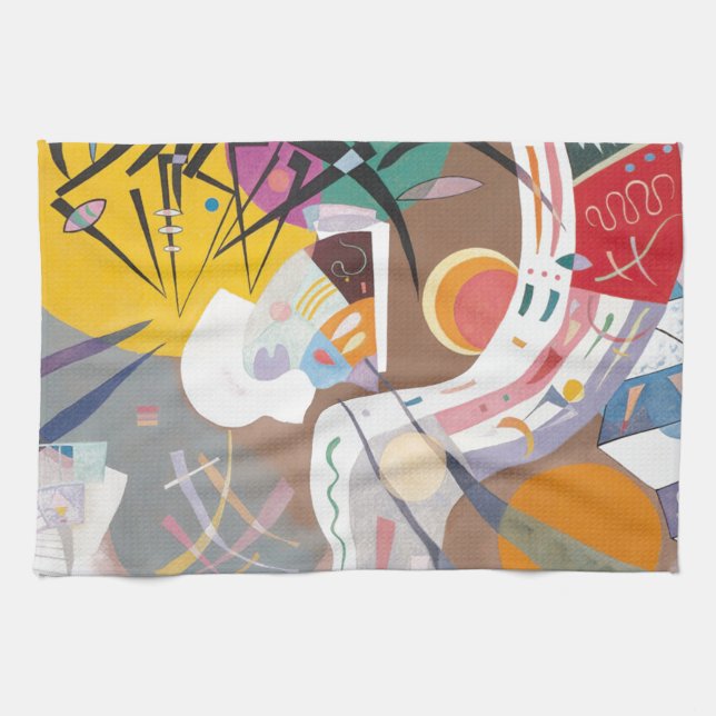 Kandinsky's Dominant Curve Abstrakt Handtuch (Horizontal)