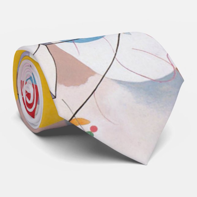 Kandinsky's Dominant Curve Abstrakt Krawatte (Gerollt)