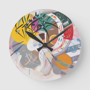 Kandinsky's Dominant Curve Abstrakt Runde Wanduhr