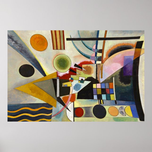 Kandinsky's Komposition Abstrakte Malerarbeiten Poster (Vorne)