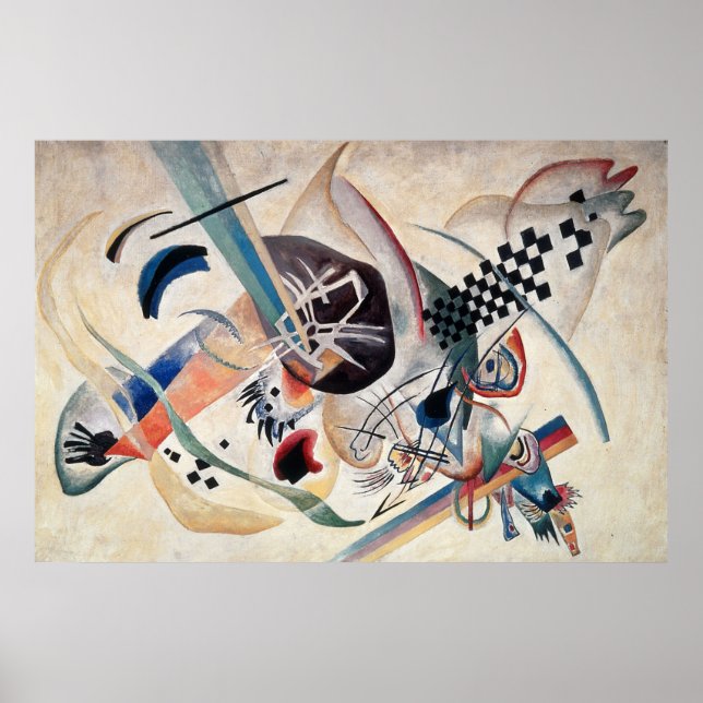 Kandinsky's Komposition Abstrakte Malerei Poster (Vorne)