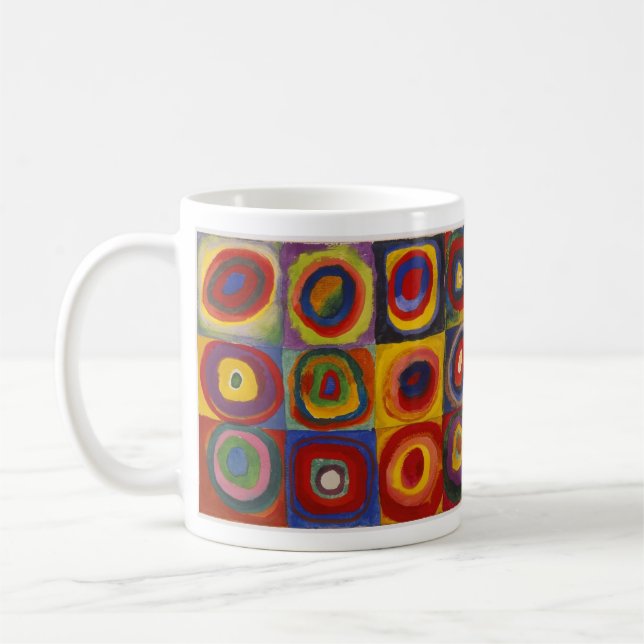 Kandinskys Quadrat-Tasse Kaffeetasse (Links)