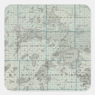 Kandiyohi-Landkreis, Minnesota Quadratischer Aufkleber
