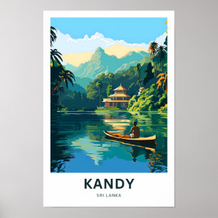 Kandy Sri Lanka Travel Print Poster