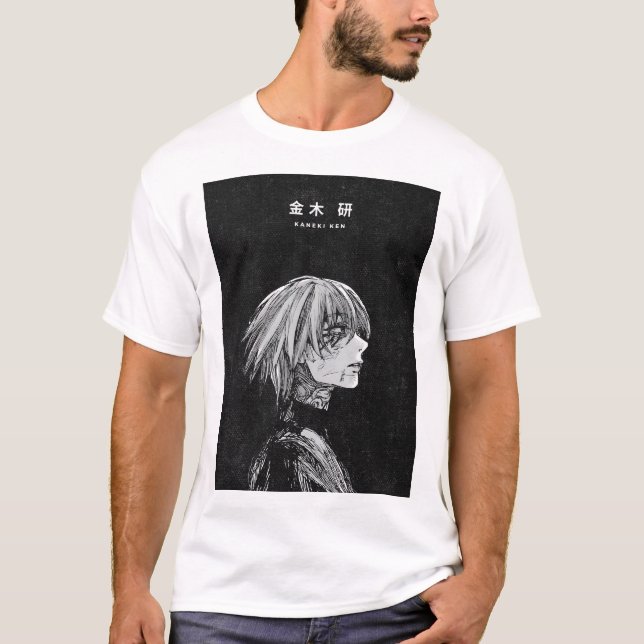 Kaneki Ken Tokyo Ghoul Dark Anime Tshirt (Vorderseite)