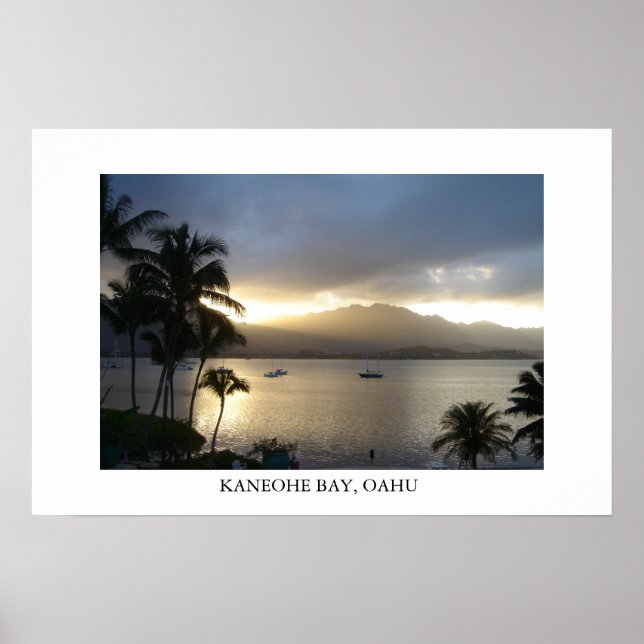 Kaneohe Bay, Oahu Poster (Vorne)