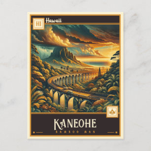 Kaneohe, Hawaii   VINTAG Postkarte