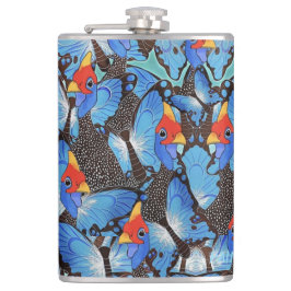 Kanga Blue Ber Glass Flachmann