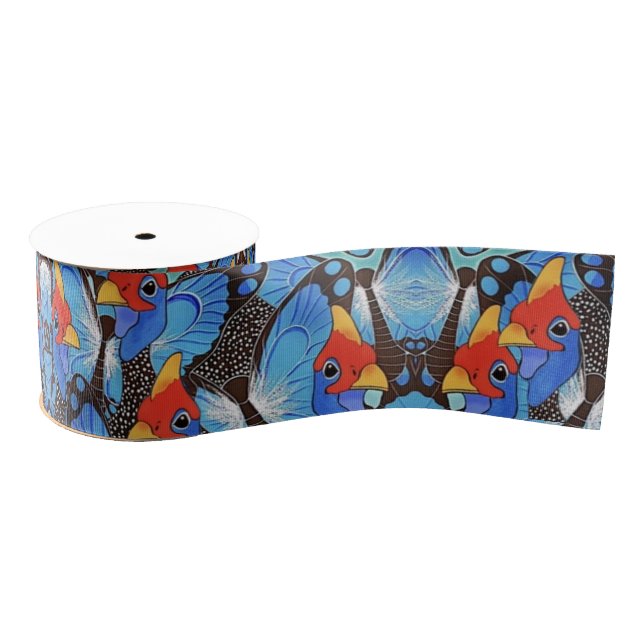 Kanga Blue Wrapping Paper Ripsband (Spule)
