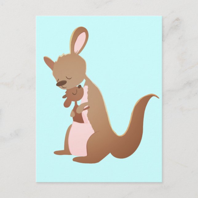 Kanga Liebe Postkarte (Vorderseite)
