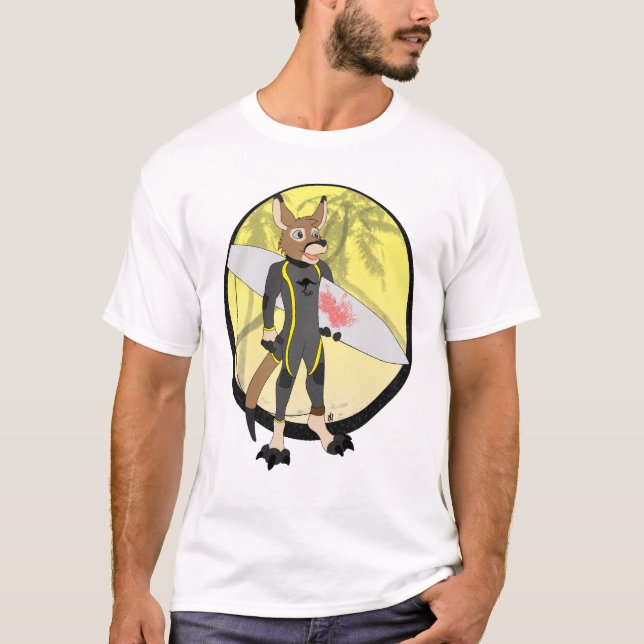 Kangaoo Strand T-Shirt (Vorderseite)