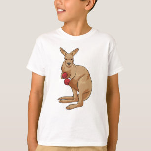 Kangaroo als Boxer mit Boxhandschuhen T-Shirt