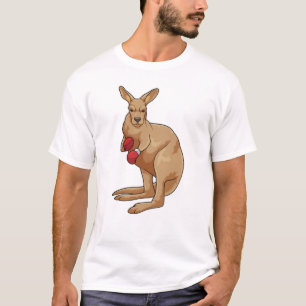 Kangaroo als Boxer mit Boxhandschuhen T-Shirt