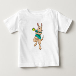 Kangaroo als Handballspieler mit Handball Baby T-shirt