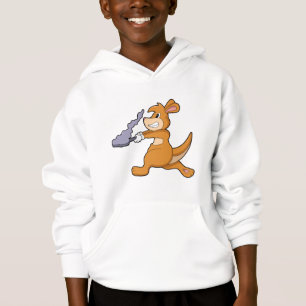 Kangaroo als Koch mit Pan Hoodie