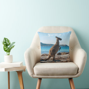 Kangaroo am Strand Australien Kissen