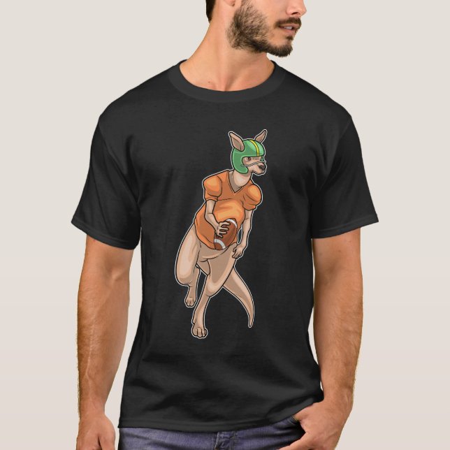 Kangaroo American Football T-Shirt (Vorderseite)